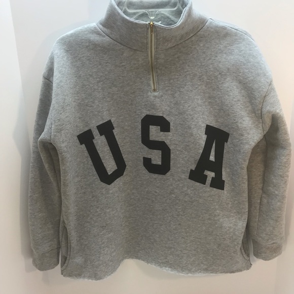 Tops - USA Cropped Sweatshirt